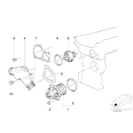 11531748047 Uszczelka obudowy termostatu BMW E34 E39 520i 525i 320i 325i M50 prod do 05.1992r - 11531748047 - Części oryginalne BMW Łódź | Sklep internetowy BMW