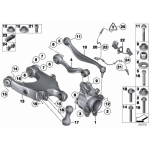Czujnik ABS  DSC tył BMW F01 F02 730 740 750 760 - 34526775864