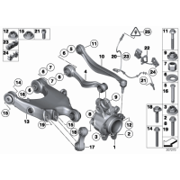 Czujnik ABS  DSC tył BMW F01 F02 730 740 750 760 - 34526775864