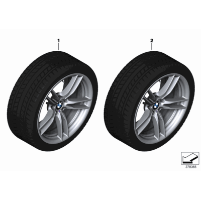 Koło zimowe 19" tył M V-Speiche 641M BMW F80 F82 F83 M3 M4 - 36112358496