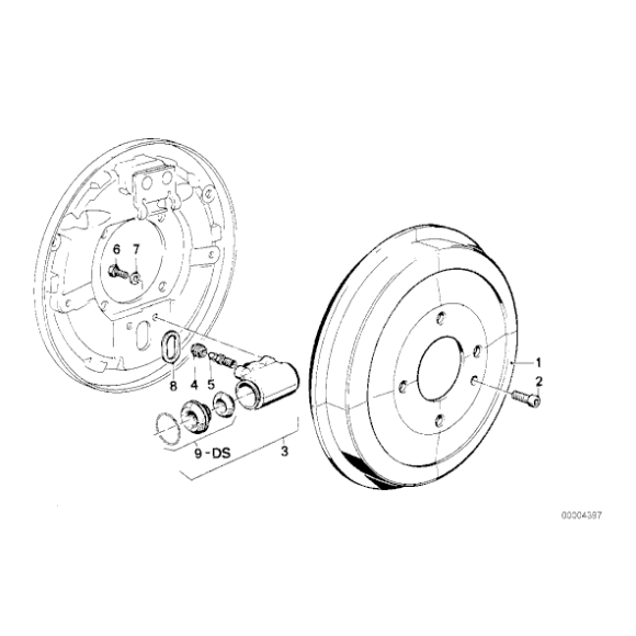 Bęben hamulcowy - Oryginał BMW - 34211158556