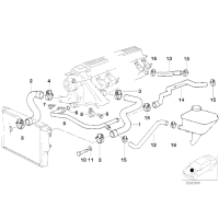 Przewód elastyczny układu chłodzenia - 11532246767