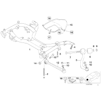 31121092609 Wahacz przedni lewy górny BMW E39 535i 540i M5 - 31121092609 - Części oryginalne BMW Łódź | Sklep internetowy BMW