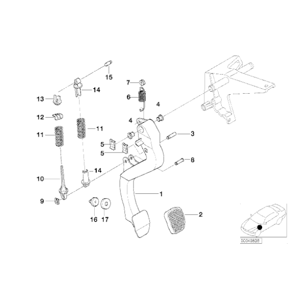 Wysprzęglik BMW E36 Z3 316i 318i 318is 320i 323i 325i 325tds 328i - 21521159045