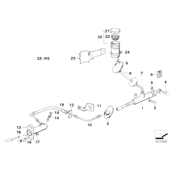 Pompa sprzęgła BMW E24 E28 E30 - 21521156000
