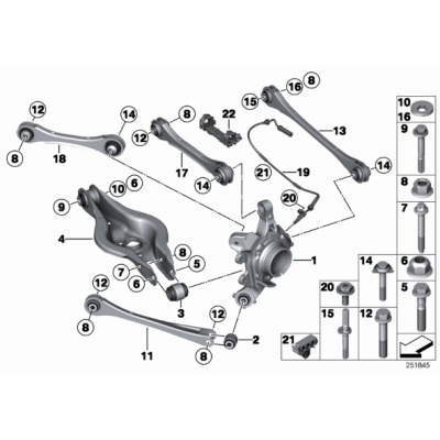 Czujnik ABS DSC tył BMW F20N F21N F22 F23 F30 F31 F32 F34 F33 F36 F82 F83 F80 F87 - 34526869322