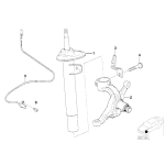 34526792897 Czujnik ABS przód lewy BMW E46 316 318 320 323 325 328 330 Z4 - 34526792897 - Części oryginalne BMW Łódź | Sklep internetowy BMW