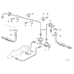 Przewód hamulcowy, elastyczny przó BMW E24 E28 - 34321159889