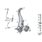 Czujnik ABS DXC przód BMW X5 X6 E70 E71 F15 F16 F85 F86 25dX 28iX 30dX 35dX 35iX 40dX 40eX 50iC M50dX - 34526771776