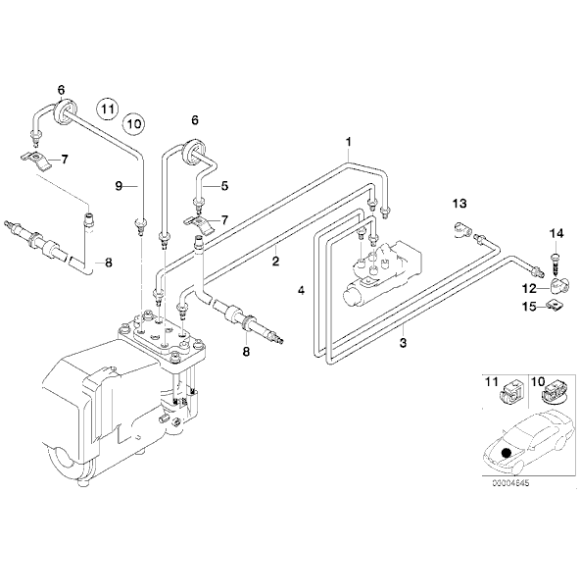 Elastyczny przewód hamulcowy przód BMW E34 E32 E31 - 34321159891