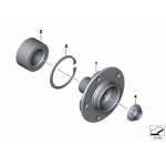 33416760056 Piasta koła tył BMW E87 E81 E90 E92 E93 116 118 120 316 318 320 325 328 323 - 33416760056 - Części oryginalne BMW Łódź | Sklep internetowy BMW