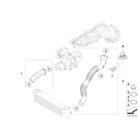Końcówka gumowa BMW E31 E36 E38 E83N 725 728 730 740 750 320 323 325 328 840 850 - 34411160117