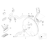 Zawór zwrotny wzmacniacza hamulca BMW E36 E46 E85 Z3 Z4 - 34331160183