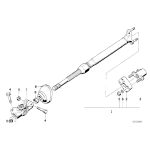 Osłona elastyczna wałka kolumny kierowniczej BMW E31 E32 850 730 735 750 - 32311160295