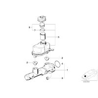 Pompa hamulcowa BMW E38 E39 E53 X5 728 730 735 740 750 520 523 525 528 530 535 540 M5 - 34311165544