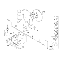 Elastyczny przewód hamulcowy BMW E38 725 728 730 735 740 750 - 34301163155
