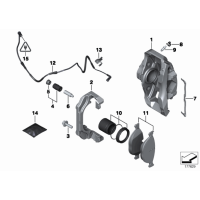 Klocki hamulcowe przód BMW F06 F10 F11 F12 640i 525 528 530 535 - 34116850885