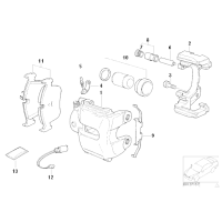 Klocki hamulcowe tył BMW E70 F15 F16 X5 E71 X6 50iX M - 34216783555