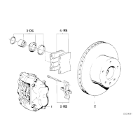 Klocki hamulcowe przód BMW E12 E23 E24 E26 M1 - 34111159261