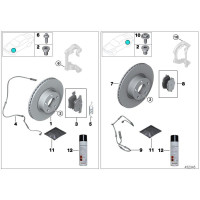 Tarcza hamulcowa przód BMW F25 F26 X3 X4 328mm - 34106879122