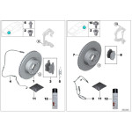 Tarcza hamulcowa przód BMW F25 F26 X3 X4 328mm - 34106879122