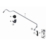 Guma stabilizatora tył BMW F10 F11 520 523 525 528 530 535 550 - 33556788861