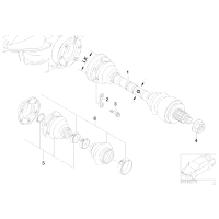 Nakrętka piasty tył BMW E81 E87 E90 E91 F20 F30 316 318 320 118 120 418 420 220 218 - 33406799223