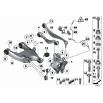 Wahacz dwuramienny tył prawy BMW F01 F02 F06 F10 F12 F13 - 33326865898