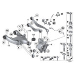 Wahacz dwuramienny tył prawy BMW F01 F02 F06 F10 F12 F13 - 33326865898