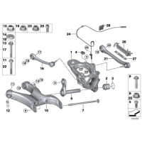 Wahacz tył dolny prawy BMW X5 X6 E70 E71 F15 F16 F85 F86 25dX 28iX 30dX 35dX 35iX 40dX 40eX 50iC M50dX - 33326795048