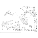 Tuleja wahacza tył pływająca BMW X5 X6 E70 E71 F15 F16 F85 F86 25dX 28iX 30dX 35dX 35iX 40dX 40eX 50iC M50dX - 33326770985