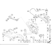 Tuleja wahacza tył pływająca BMW X5 X6 E70 E71 F15 F16 F85 F86 25dX 28iX 30dX 35dX 35iX 40dX 40eX 50iC M50dX - 33326770985