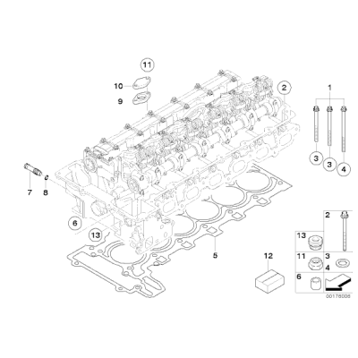 Uszczelki silnika zestaw BMW E60N E63 E65 E70 E81 E90 E91 F01 F10 F11 F25 - 11127571963