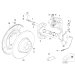 Zestaw naprawczy zacisku tył BMW E38 - 34211163323