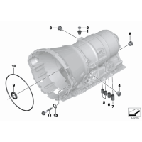 Tulejka uszczelniająca skrzyni 6HP BMW E53 X5 E60 E61 E63 E64 E65 E70 E71 X6 E83 X3 E90 E91 E93 F01 - 24107520715