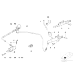 Przewód sprzęgła BMW E39 520 523 525 528 prod. do 1997-09 - 21521163781