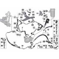32416850683 Przewód ssący ukł. wspomagania BMW E70N E71 F15 F16 35iX 40iX - 32416850683 - Części oryginalne BMW Łódź | Sklep internetowy BMW
