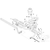 Przewód powrotny ukł. kierowniczego BMW E46 320i 323i 325i 328i 330i M52 M54 - 32416796390