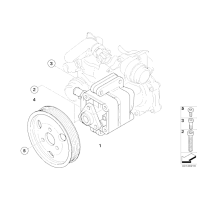 32416780413 Pompa ukł. kierowniczego wspomagania BMW E81 E83 E82 E84 E87 E90 E91 E92 E93 318 320 316 116 118 120 - 32416780413 - Części oryginalne BMW Łódź | Sklep internetowy BMW