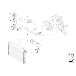 Przewód elastyczny układu chłodzenia BMW E38 E39 735i 740i 535i 540i - 11537505229