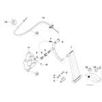 Wałek pedału gazu BMW E46 316 318 320 323 328 330 - 35411163876