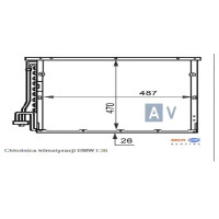 Chłodnica klimatyzacji BMW E36