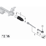 Drążek kierowniczy lewy BMW F80 F82 F83 F87 M2 M3 M4 - 32107849389