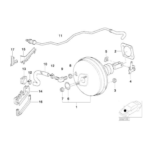 34331166140 Przewód elastyczny podciśnieniowy - 34331166140 - Części oryginalne BMW Łódź | Sklep internetowy BMW