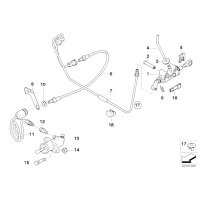 Pompa sprzęgła BMW E60 E61 E63 520 523 525 528 530 535 545 550 630 645 650 - 21526777344