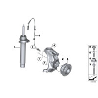 Amortyzator BMW F30 F31 Hybrid 3 316 318 320 325 328 - 31316874378
