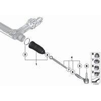 Osłona drążka kierowniczego BMW F01 F06 F07 F10 F12 530dx 535dX 535iX M5 M6 550iX - 32106785993