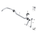 31306862864 Łącznik stabilizatora przód BMW F39 X2 F45 F46 F48 X1 MINI F54 F60 - 31306862864 - Części oryginalne BMW Łódź | Sklep internetowy BMW