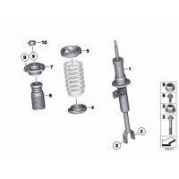 Poduszka łożysko amortyzatora przód BMW F07 F07N F10 F11 F12 F13 F26 X4 - 31306795082