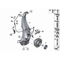 31206868480 Piasta łożysko koła przód BMW F01 F06 F07 F10 F11 F12 F13 640 650 520 525 528 530 535 550 730 740 750 - 31206868480 - Części oryginalne BMW Łódź | Sklep internetowy BMW